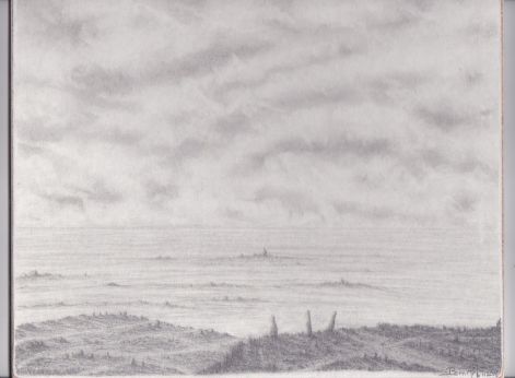 ...d‘aprés Léonard de Vinci...dessin de 1985